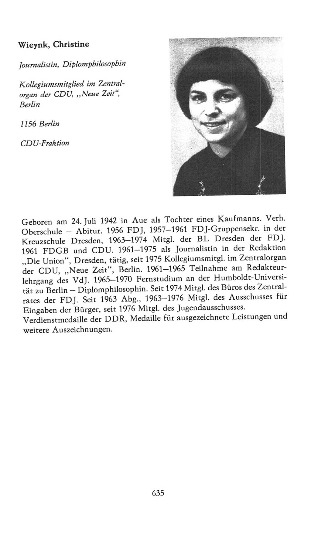Volkskammer (VK) der Deutschen Demokratischen Republik (DDR), 7. Wahlperiode 1976-1981, Seite 635 (VK. DDR 7. WP. 1976-1981, S. 635)