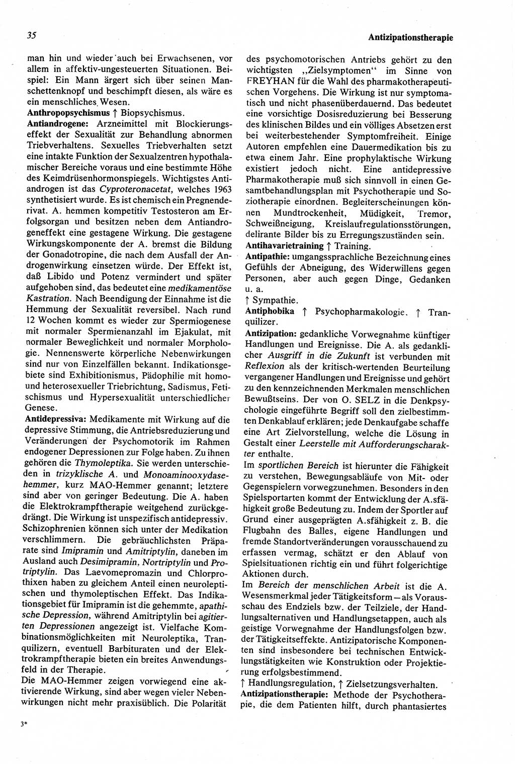 Wörterbuch der Psychologie [Deutsche Demokratische Republik (DDR)] 1976, Seite 35 (Wb. Psych. DDR 1976, S. 35)