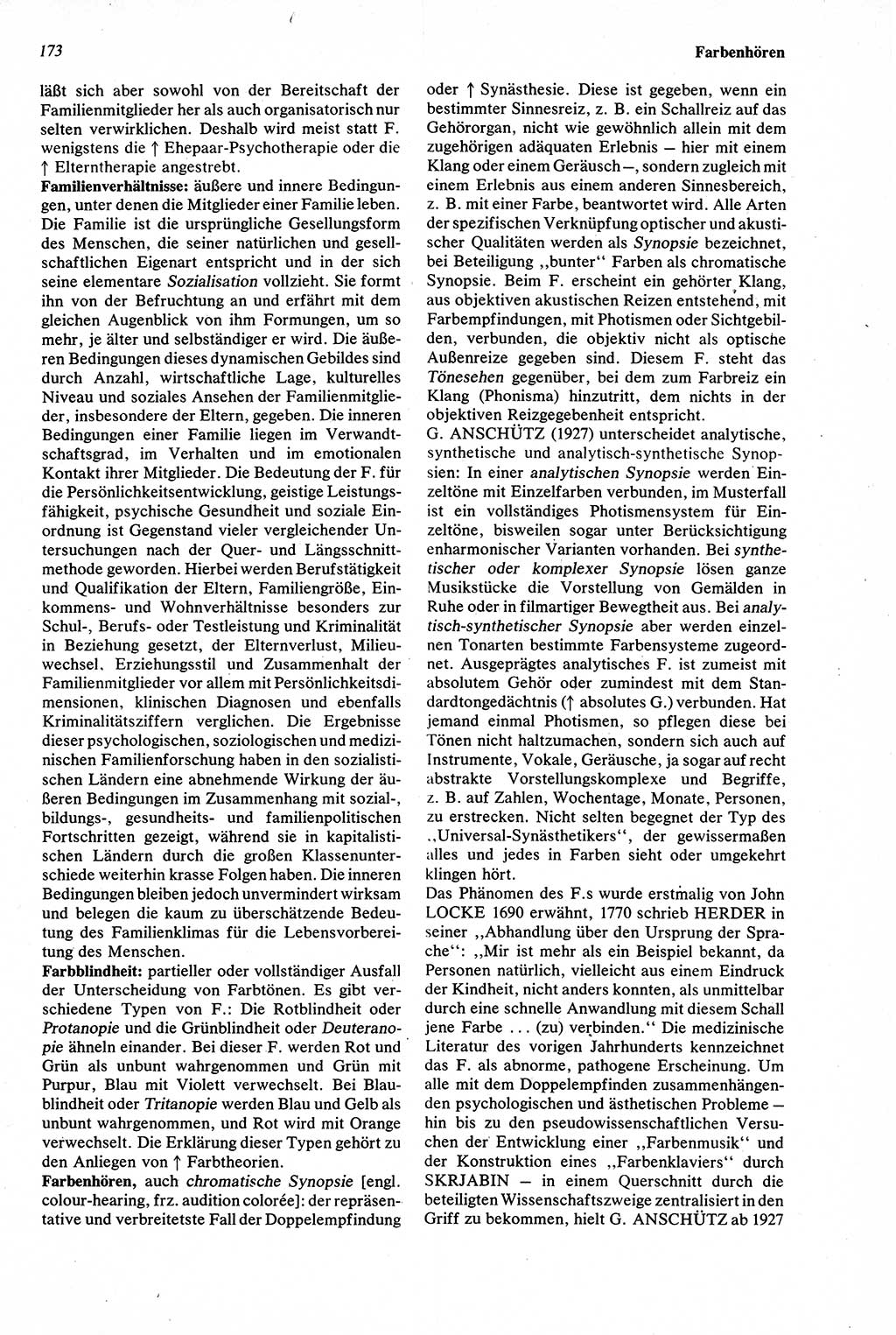 Wörterbuch der Psychologie [Deutsche Demokratische Republik (DDR)] 1976, Seite 173 (Wb. Psych. DDR 1976, S. 173)