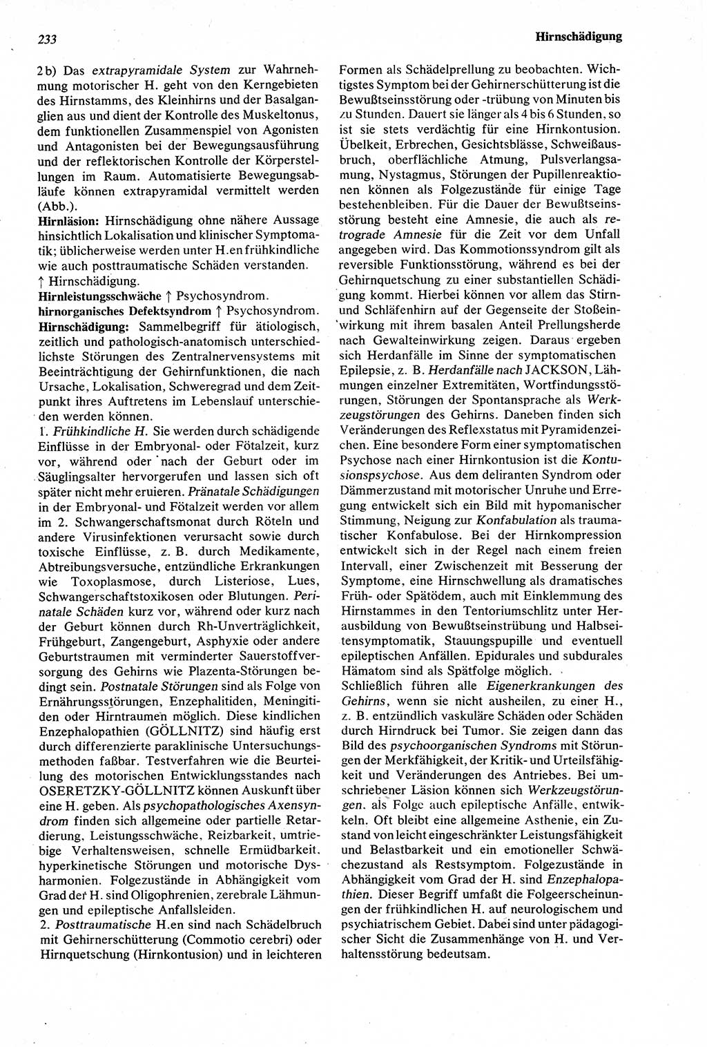 Wörterbuch der Psychologie [Deutsche Demokratische Republik (DDR)] 1976, Seite 233 (Wb. Psych. DDR 1976, S. 233)