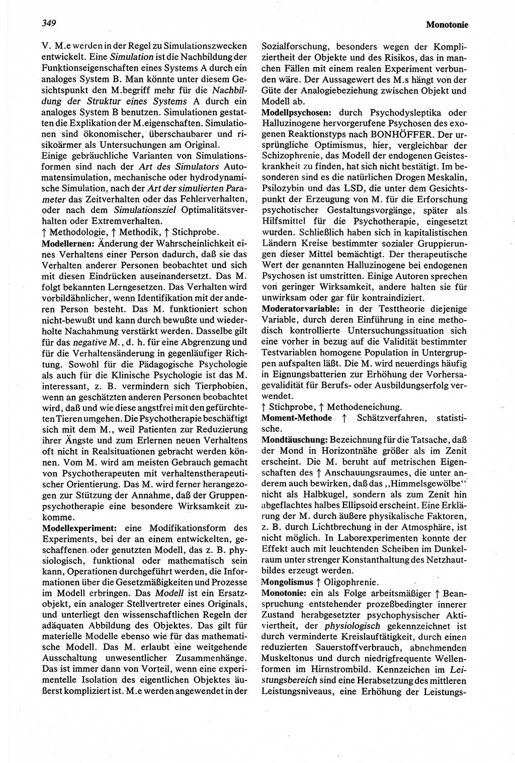 Wörterbuch der Psychologie [Deutsche Demokratische Republik (DDR)] 1976, Seite 349 (Wb. Psych. DDR 1976, S. 349)