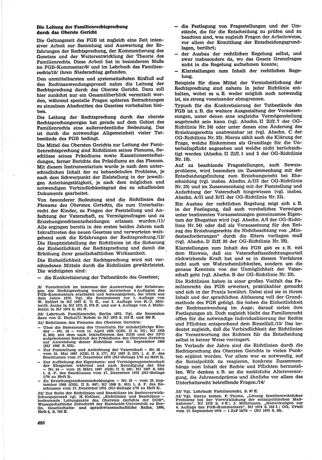 Neue Justiz (NJ), Zeitschrift für Recht und Rechtswissenschaft [Deutsche Demokratische Republik (DDR)], 30. Jahrgang 1976, Seite 480 (NJ DDR 1976, S. 480)