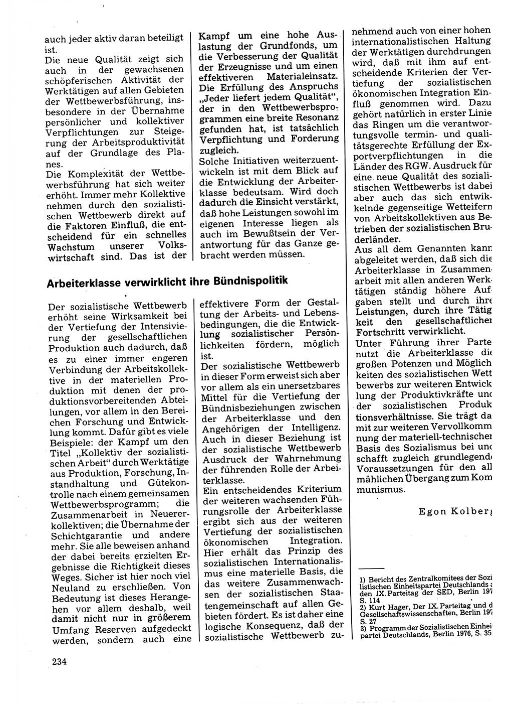 Neuer Weg (NW), Organ des Zentralkomitees (ZK) der SED (Sozialistische Einheitspartei Deutschlands) für Fragen des Parteilebens, 32. Jahrgang [Deutsche Demokratische Republik (DDR)] 1977, Seite 234 (NW ZK SED DDR 1977, S. 234)