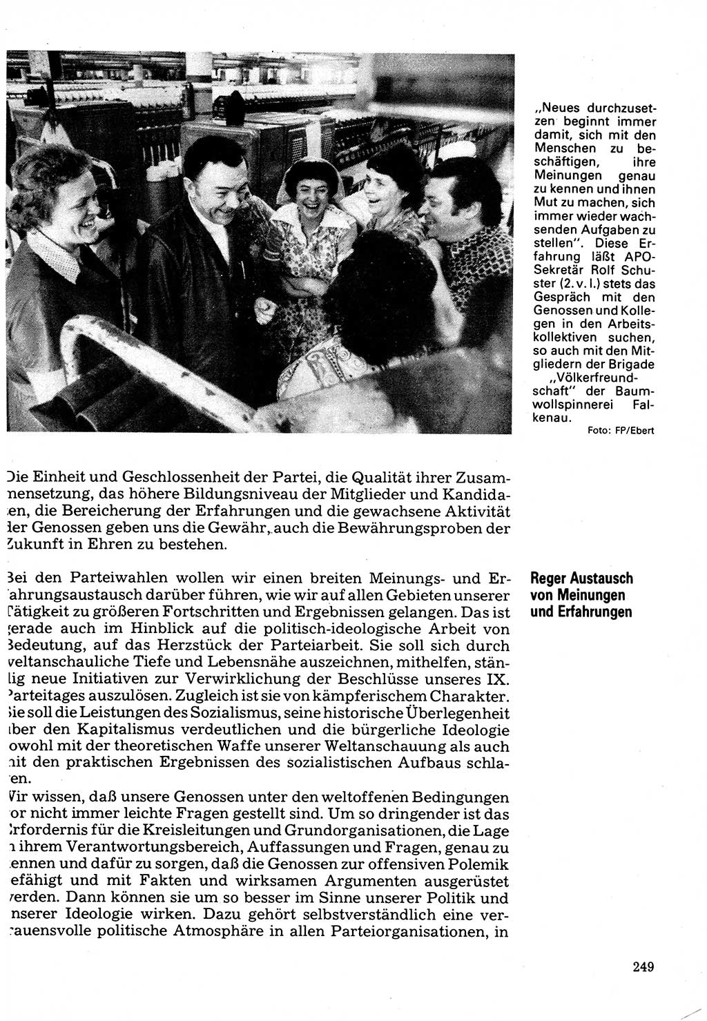 Neuer Weg (NW), Organ des Zentralkomitees (ZK) der SED (Sozialistische Einheitspartei Deutschlands) für Fragen des Parteilebens, 32. Jahrgang [Deutsche Demokratische Republik (DDR)] 1977, Seite 249 (NW ZK SED DDR 1977, S. 249)