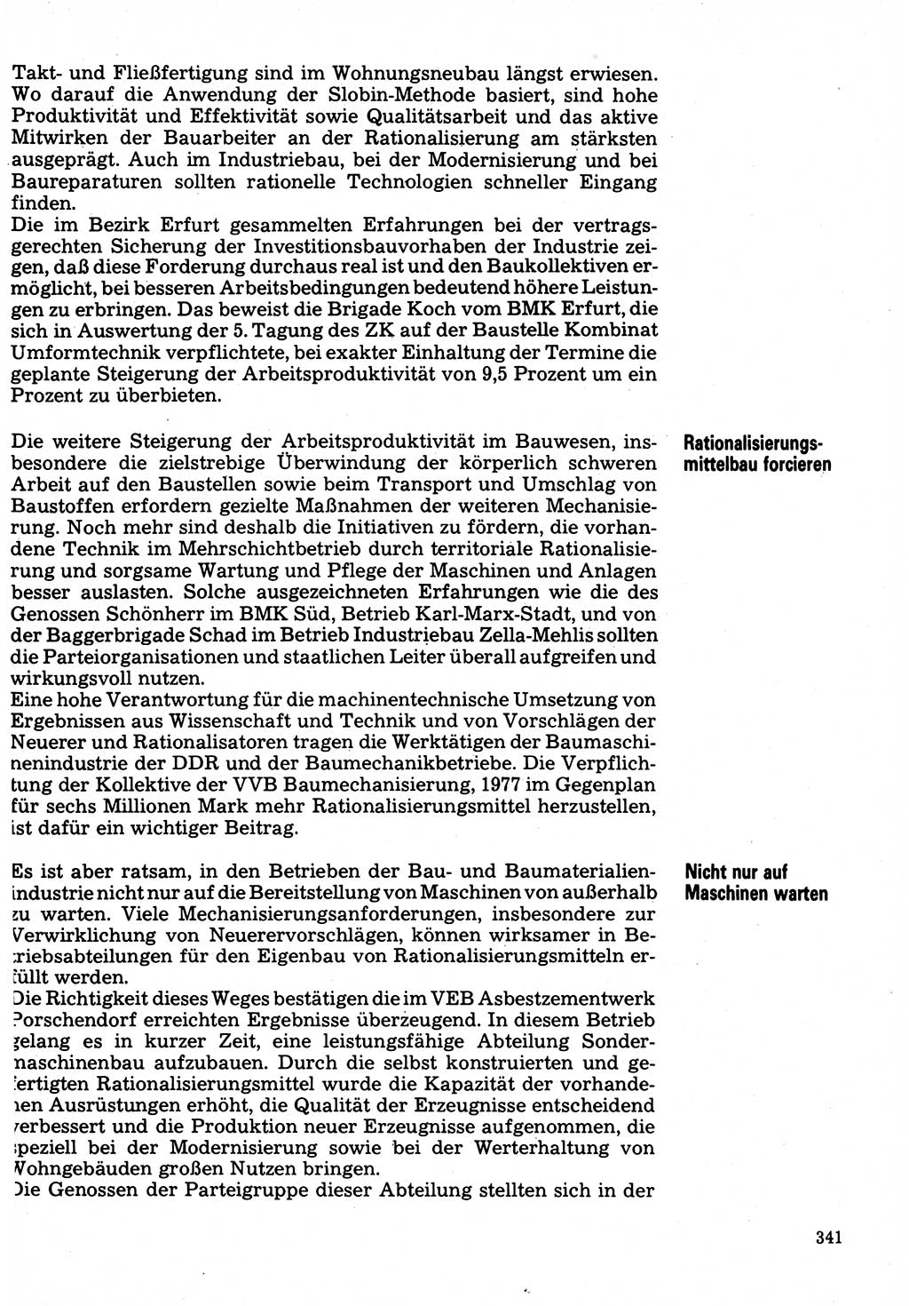 Neuer Weg (NW), Organ des Zentralkomitees (ZK) der SED (Sozialistische Einheitspartei Deutschlands) für Fragen des Parteilebens, 32. Jahrgang [Deutsche Demokratische Republik (DDR)] 1977, Seite 341 (NW ZK SED DDR 1977, S. 341)