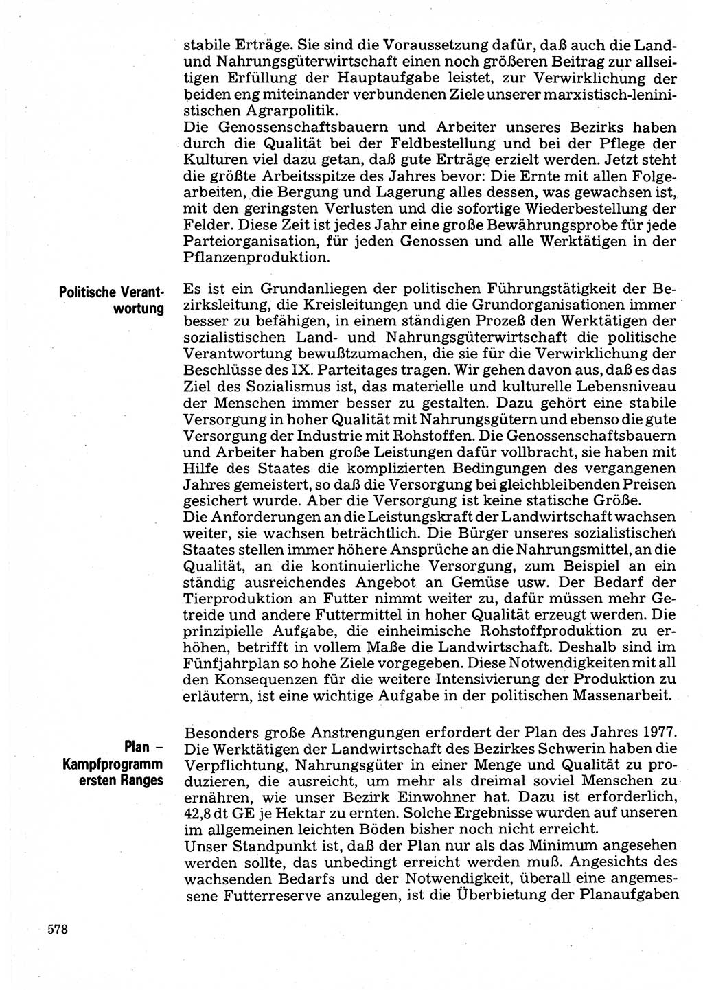 Neuer Weg (NW), Organ des Zentralkomitees (ZK) der SED (Sozialistische Einheitspartei Deutschlands) für Fragen des Parteilebens, 32. Jahrgang [Deutsche Demokratische Republik (DDR)] 1977, Seite 578 (NW ZK SED DDR 1977, S. 578)