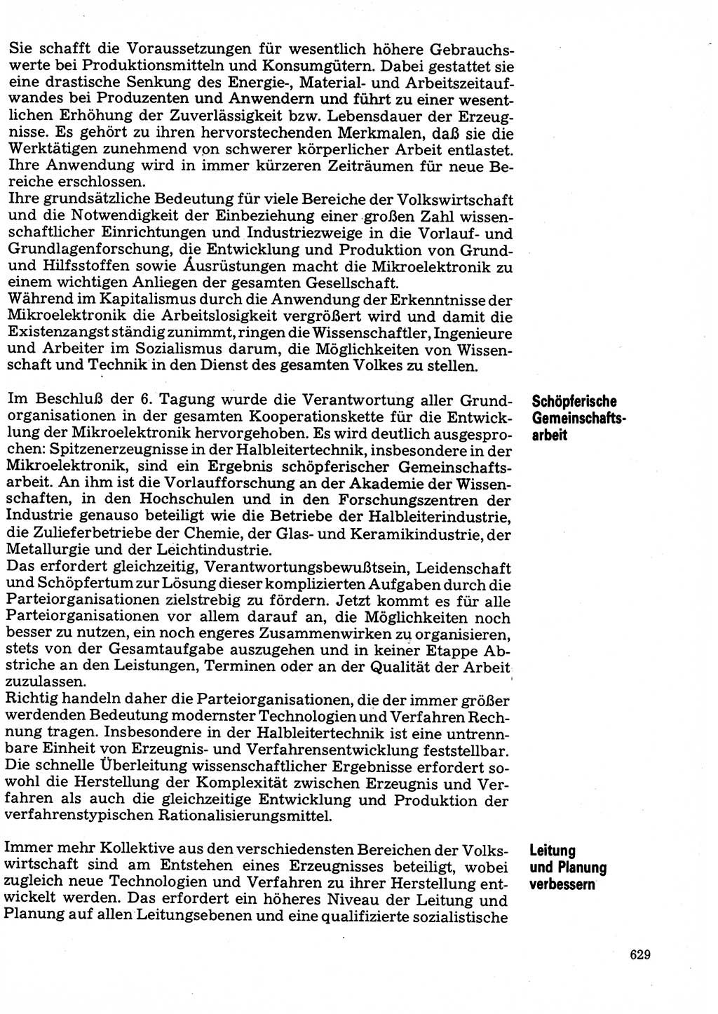 Neuer Weg (NW), Organ des Zentralkomitees (ZK) der SED (Sozialistische Einheitspartei Deutschlands) für Fragen des Parteilebens, 32. Jahrgang [Deutsche Demokratische Republik (DDR)] 1977, Seite 629 (NW ZK SED DDR 1977, S. 629)