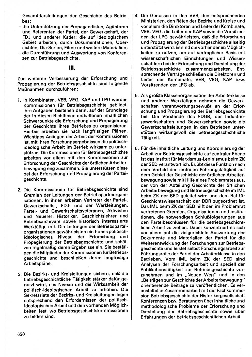 Neuer Weg (NW), Organ des Zentralkomitees (ZK) der SED (Sozialistische Einheitspartei Deutschlands) für Fragen des Parteilebens, 32. Jahrgang [Deutsche Demokratische Republik (DDR)] 1977, Seite 650 (NW ZK SED DDR 1977, S. 650)