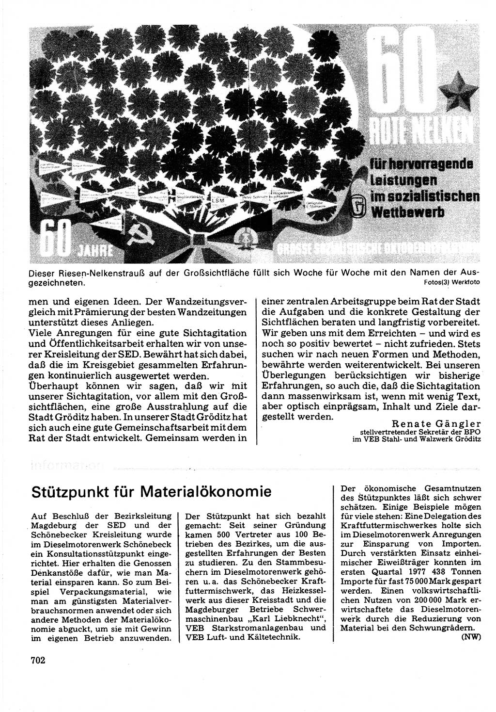 Neuer Weg (NW), Organ des Zentralkomitees (ZK) der SED (Sozialistische Einheitspartei Deutschlands) für Fragen des Parteilebens, 32. Jahrgang [Deutsche Demokratische Republik (DDR)] 1977, Seite 702 (NW ZK SED DDR 1977, S. 702)