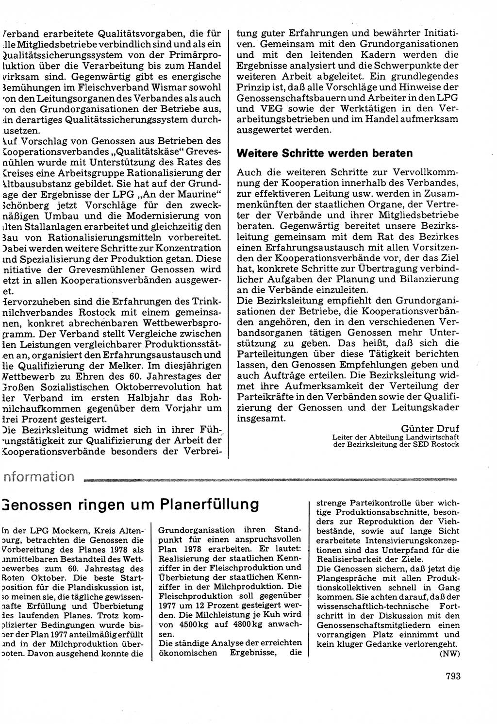 Neuer Weg (NW), Organ des Zentralkomitees (ZK) der SED (Sozialistische Einheitspartei Deutschlands) für Fragen des Parteilebens, 32. Jahrgang [Deutsche Demokratische Republik (DDR)] 1977, Seite 793 (NW ZK SED DDR 1977, S. 793)