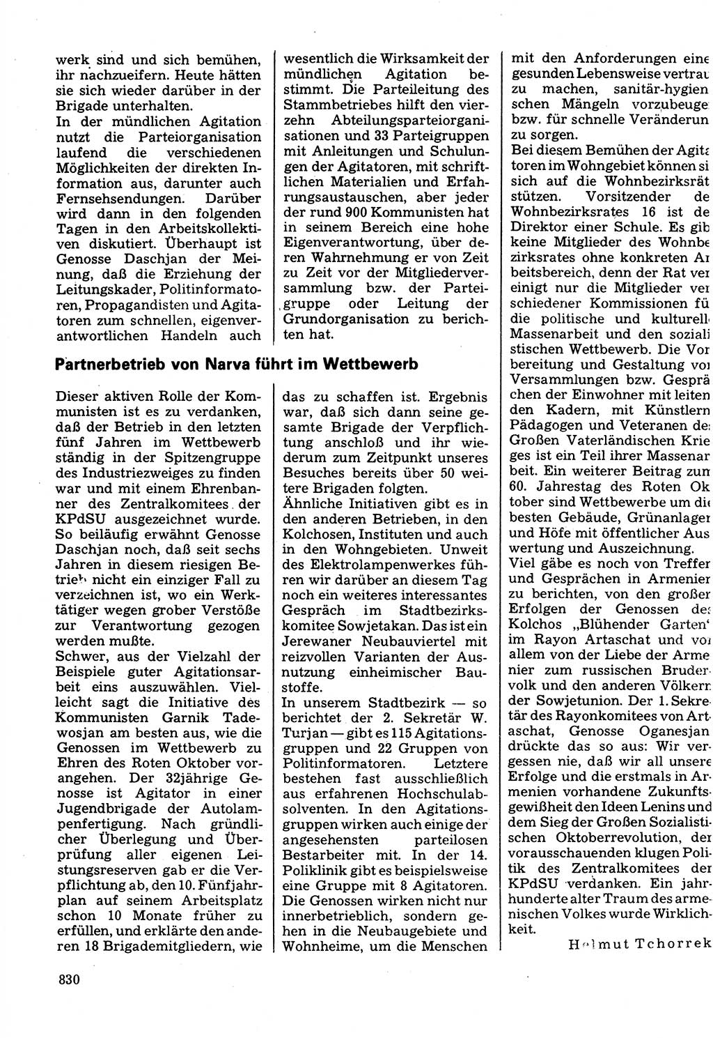 Neuer Weg (NW), Organ des Zentralkomitees (ZK) der SED (Sozialistische Einheitspartei Deutschlands) für Fragen des Parteilebens, 32. Jahrgang [Deutsche Demokratische Republik (DDR)] 1977, Seite 830 (NW ZK SED DDR 1977, S. 830)