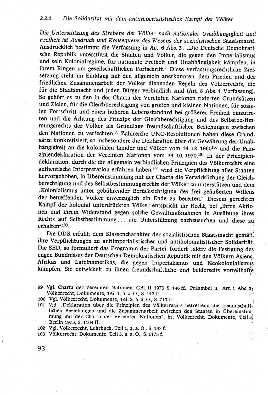 Staatsrecht der DDR (Deutsche Demokratische Republik), Lehrbuch 1977, Seite 92 (St.-R. DDR Lb. 1977, S. 92)