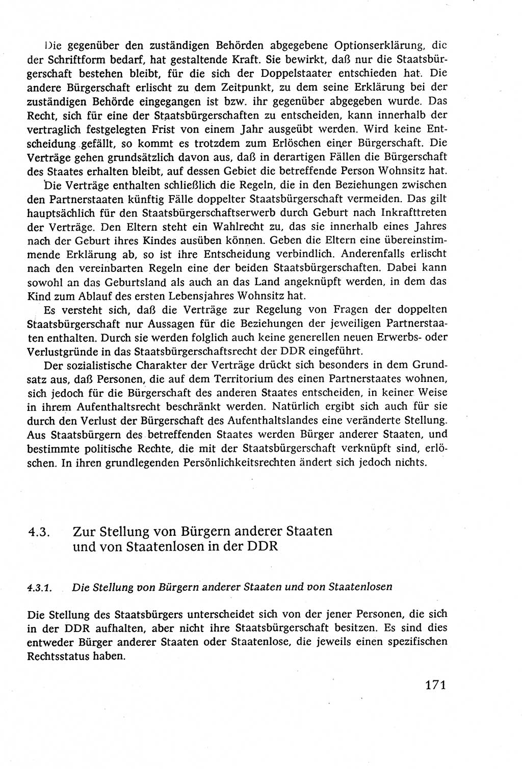 Staatsrecht der DDR (Deutsche Demokratische Republik), Lehrbuch 1977, Seite 171 (St.-R. DDR Lb. 1977, S. 171)