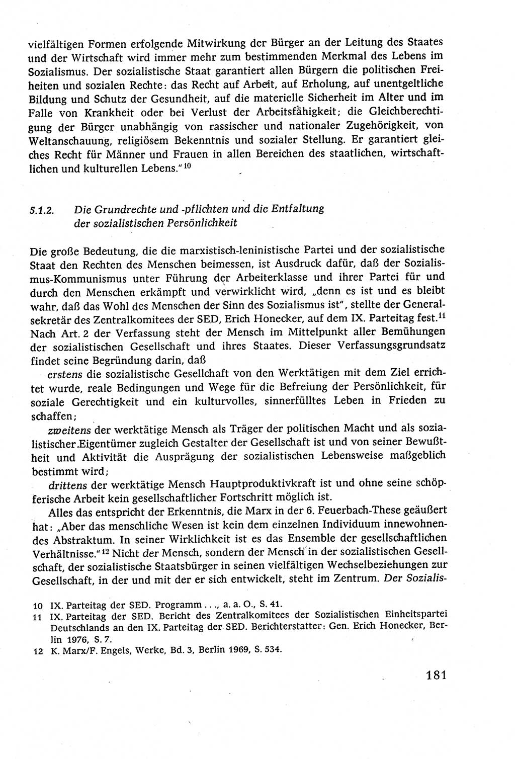 Staatsrecht der DDR (Deutsche Demokratische Republik), Lehrbuch 1977, Seite 181 (St.-R. DDR Lb. 1977, S. 181)