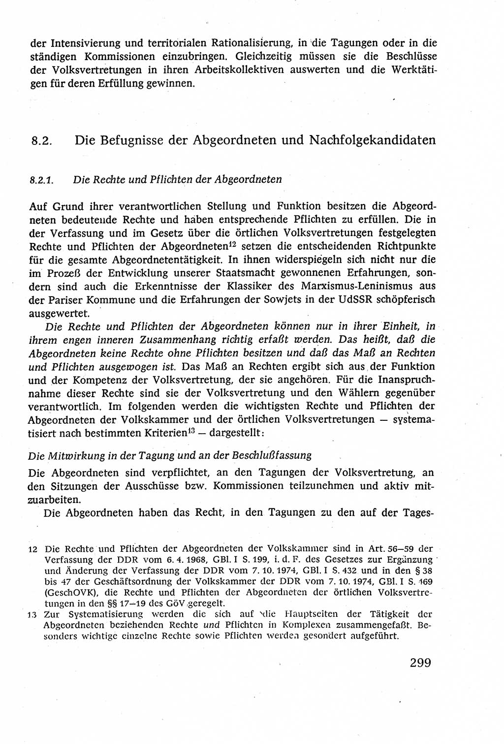 Staatsrecht der DDR (Deutsche Demokratische Republik), Lehrbuch 1977, Seite 299 (St.-R. DDR Lb. 1977, S. 299)