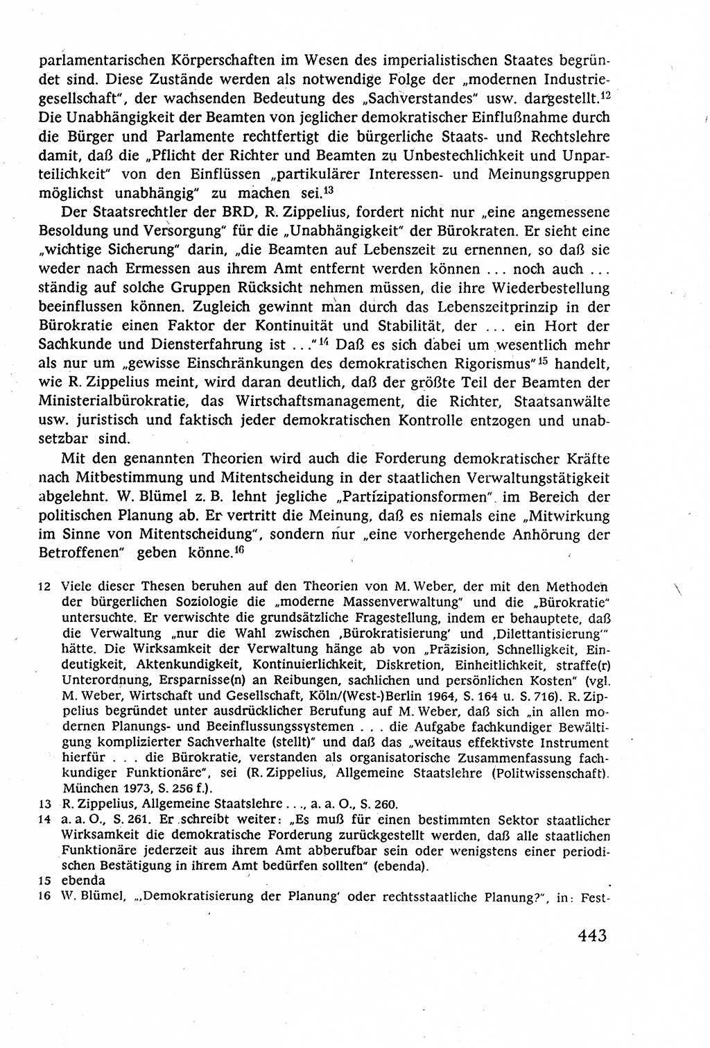 Staatsrecht der DDR (Deutsche Demokratische Republik), Lehrbuch 1977, Seite 443 (St.-R. DDR Lb. 1977, S. 443)