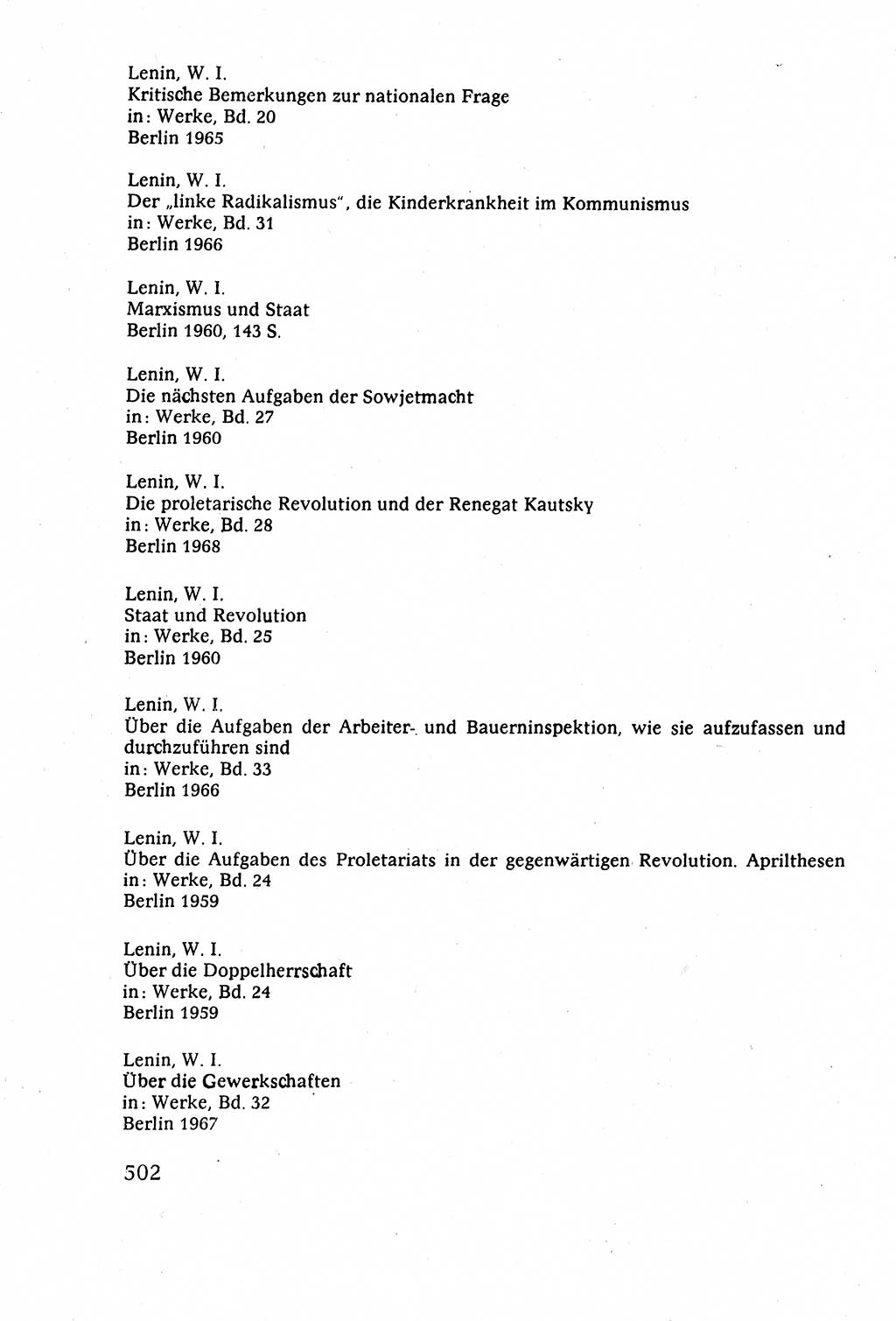 Staatsrecht der DDR (Deutsche Demokratische Republik), Lehrbuch 1977, Seite 502 (St.-R. DDR Lb. 1977, S. 502)