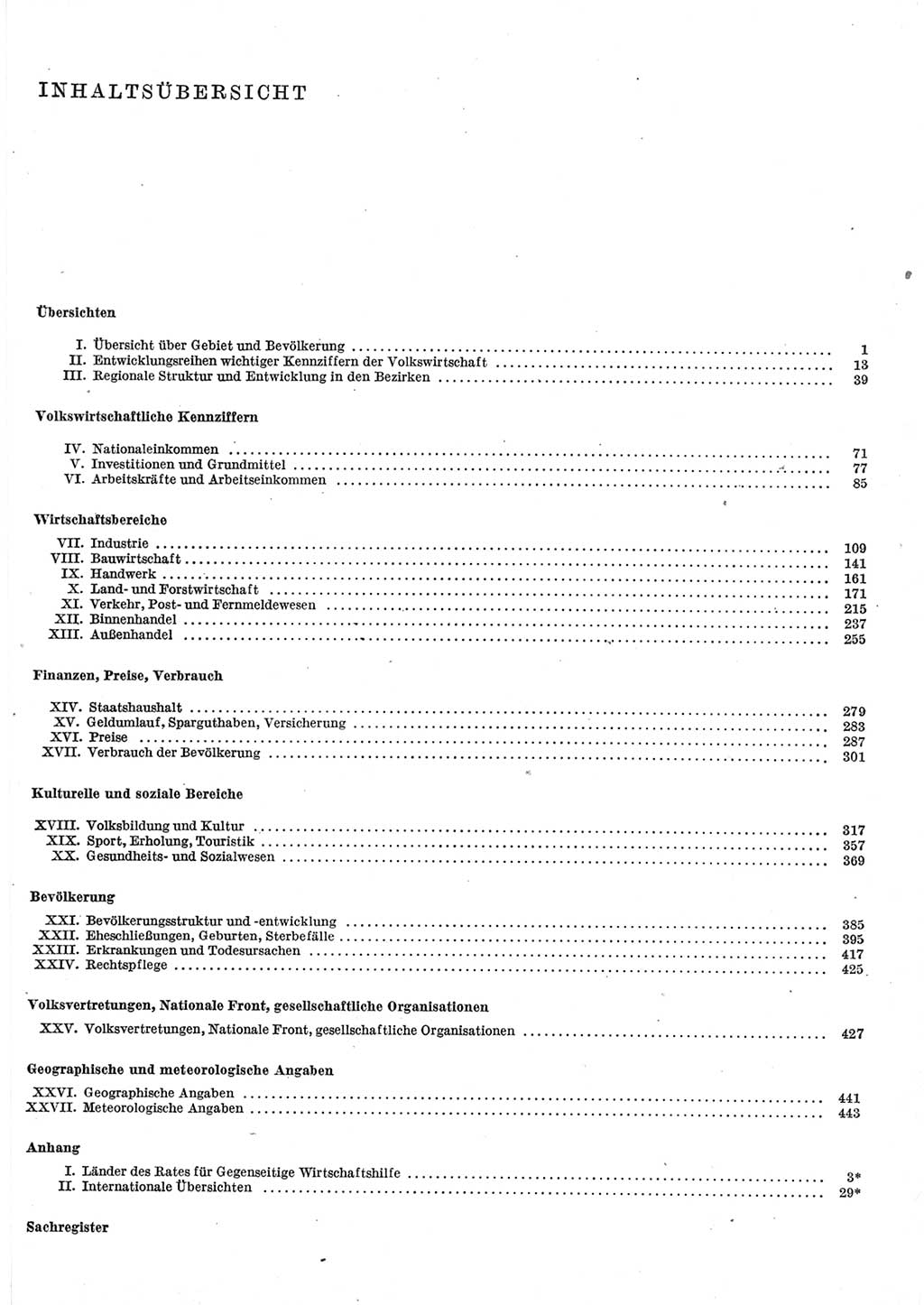 Statistisches Jahrbuch der Deutschen Demokratischen Republik (DDR) 1977, Seite 5 (Stat. Jb. DDR 1977, S. 5)