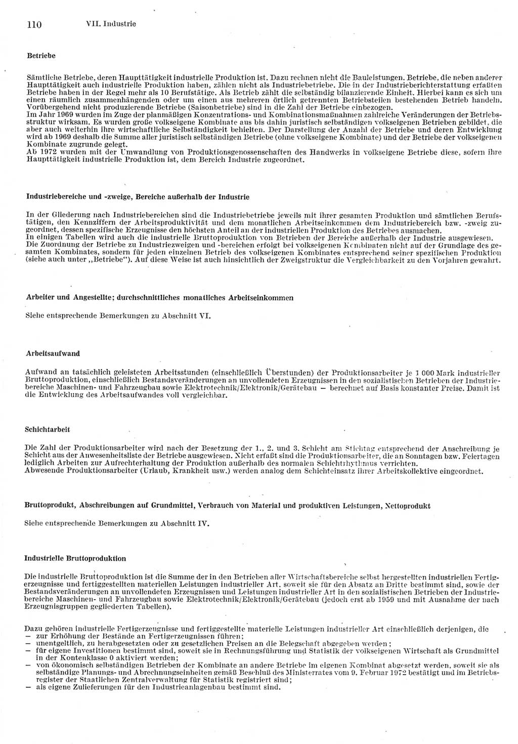 Statistisches Jahrbuch der Deutschen Demokratischen Republik (DDR) 1977, Seite 110 (Stat. Jb. DDR 1977, S. 110)