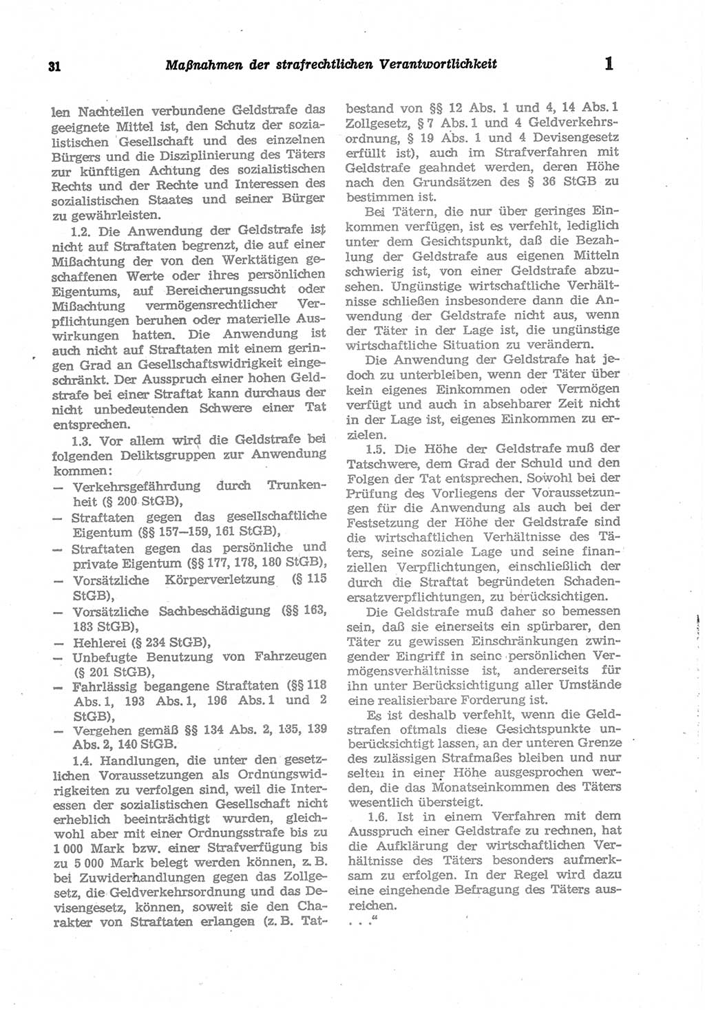 Strafgesetzbuch (StGB) der Deutschen Demokratischen Republik (DDR) und angrenzende Gesetze und Bestimmungen 1977, Seite 31 (StGB DDR Ges. Best. 1977, S. 31)