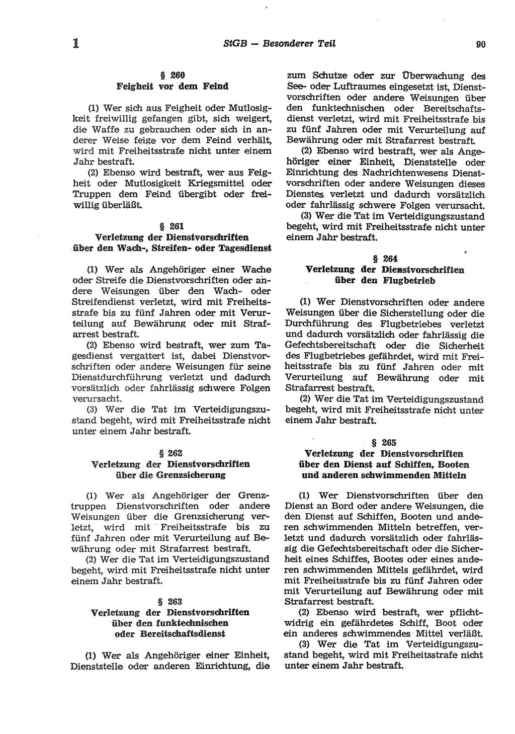 Strafgesetzbuch (StGB) der Deutschen Demokratischen Republik (DDR) und angrenzende Gesetze und Bestimmungen 1977, Seite 90 (StGB DDR Ges. Best. 1977, S. 90)