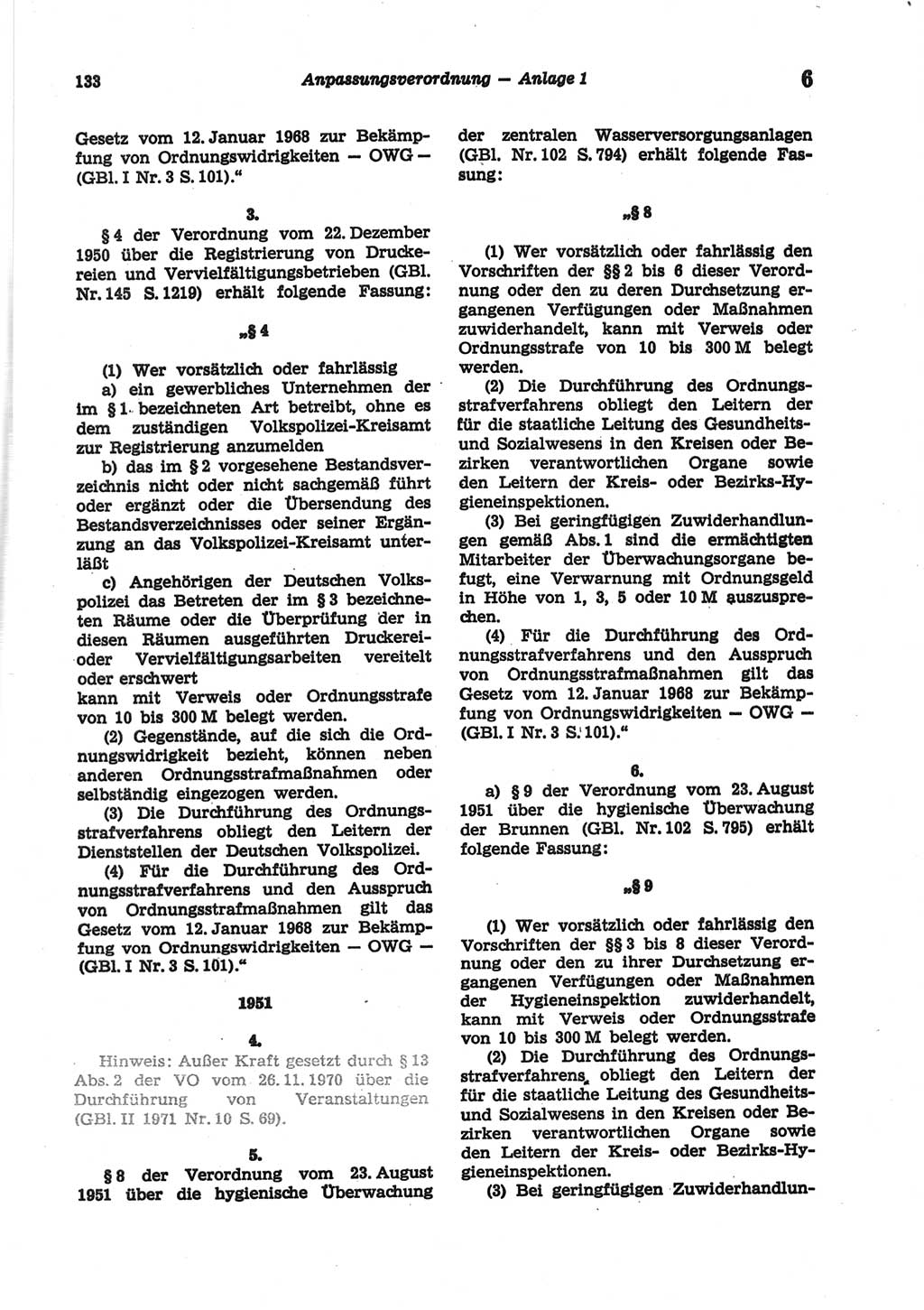 Strafgesetzbuch (StGB) der Deutschen Demokratischen Republik (DDR) und angrenzende Gesetze und Bestimmungen 1977, Seite 133 (StGB DDR Ges. Best. 1977, S. 133)