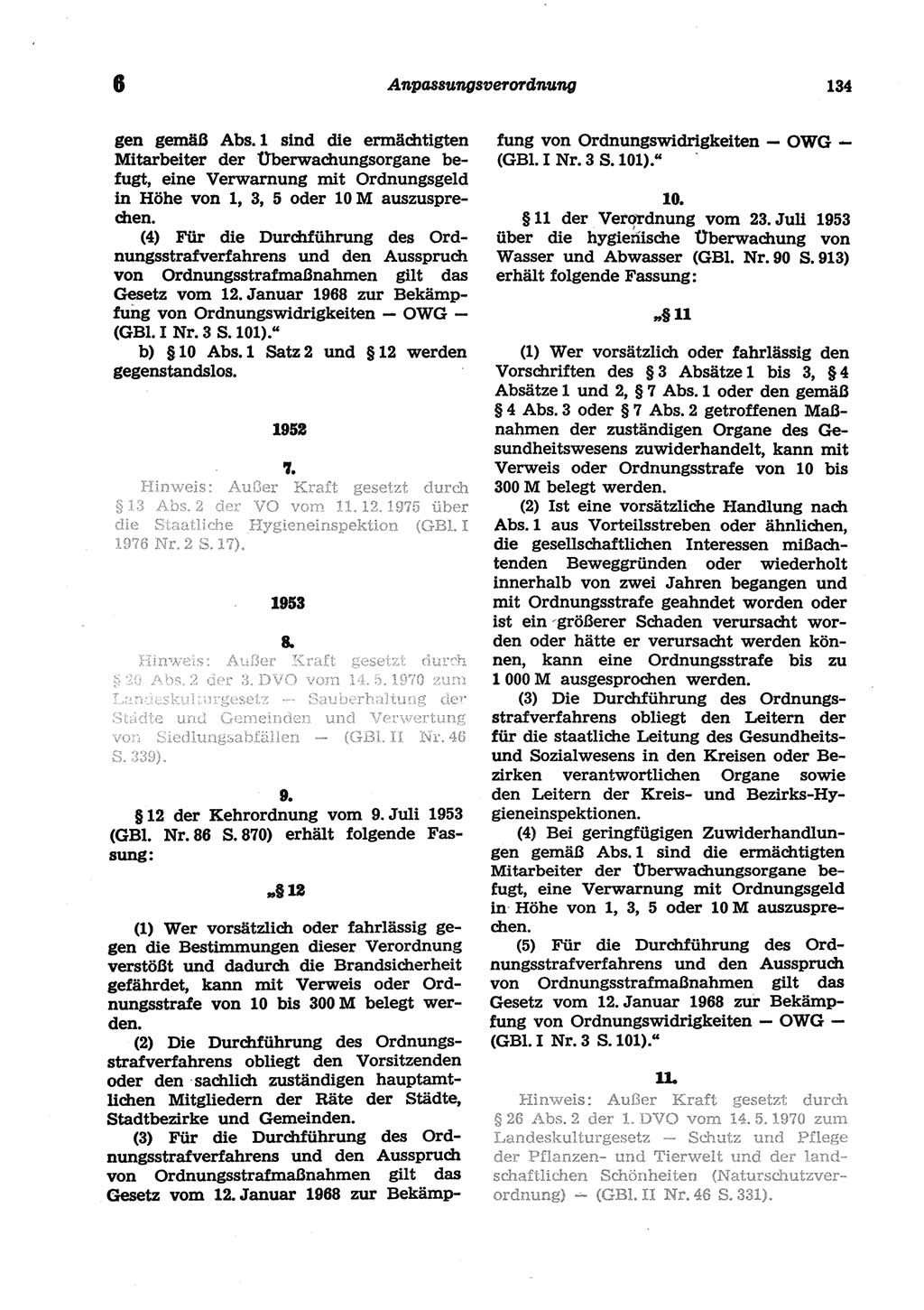 Strafgesetzbuch (StGB) der Deutschen Demokratischen Republik (DDR) und angrenzende Gesetze und Bestimmungen 1977, Seite 134 (StGB DDR Ges. Best. 1977, S. 134)