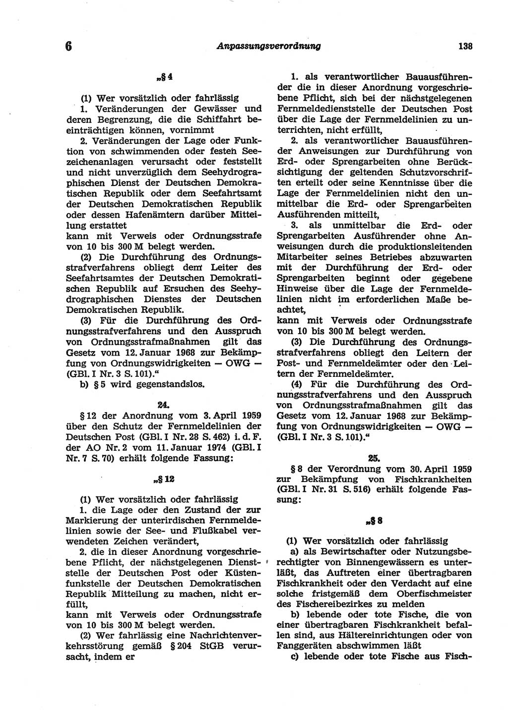 Strafgesetzbuch (StGB) der Deutschen Demokratischen Republik (DDR) und angrenzende Gesetze und Bestimmungen 1977, Seite 138 (StGB DDR Ges. Best. 1977, S. 138)