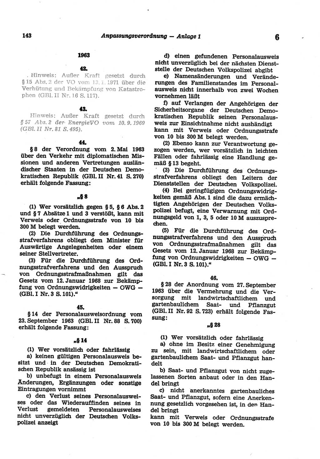 Strafgesetzbuch (StGB) der Deutschen Demokratischen Republik (DDR) und angrenzende Gesetze und Bestimmungen 1977, Seite 143 (StGB DDR Ges. Best. 1977, S. 143)