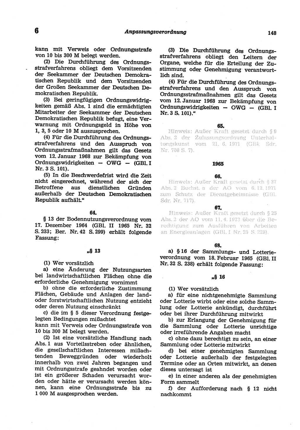 Strafgesetzbuch (StGB) der Deutschen Demokratischen Republik (DDR) und angrenzende Gesetze und Bestimmungen 1977, Seite 148 (StGB DDR Ges. Best. 1977, S. 148)