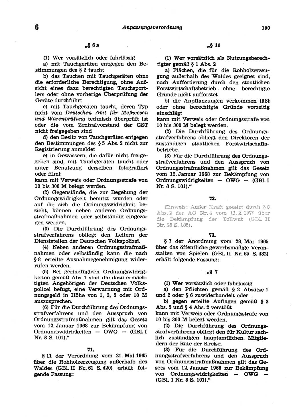 Strafgesetzbuch (StGB) der Deutschen Demokratischen Republik (DDR) und angrenzende Gesetze und Bestimmungen 1977, Seite 150 (StGB DDR Ges. Best. 1977, S. 150)