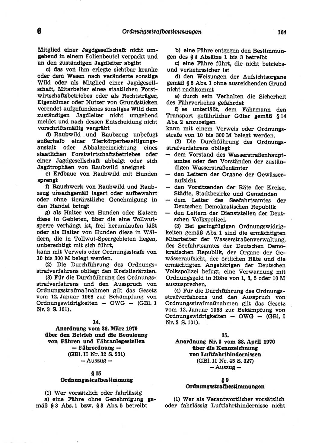 Strafgesetzbuch (StGB) der Deutschen Demokratischen Republik (DDR) und angrenzende Gesetze und Bestimmungen 1977, Seite 164 (StGB DDR Ges. Best. 1977, S. 164)