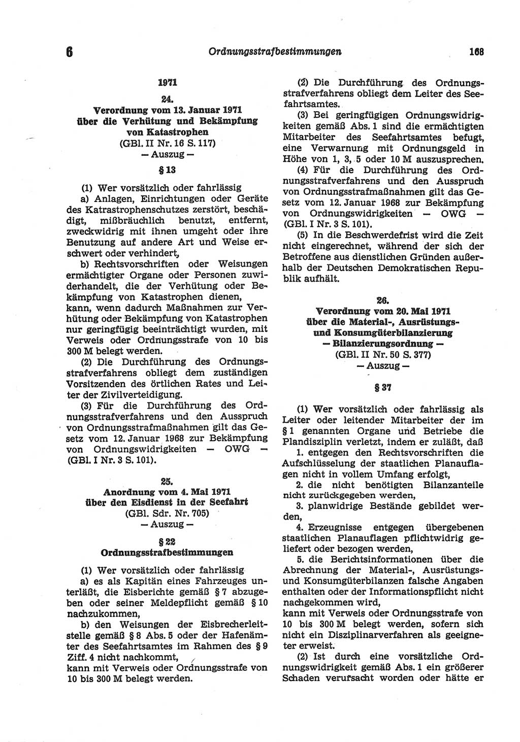 Strafgesetzbuch (StGB) der Deutschen Demokratischen Republik (DDR) und angrenzende Gesetze und Bestimmungen 1977, Seite 168 (StGB DDR Ges. Best. 1977, S. 168)