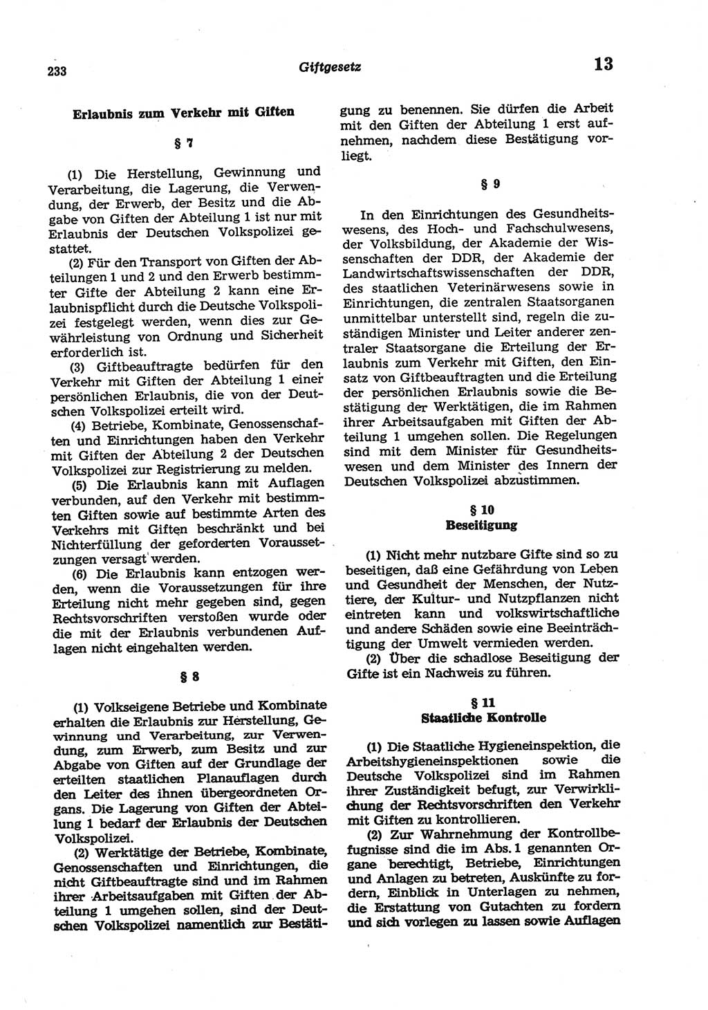 Strafgesetzbuch (StGB) der Deutschen Demokratischen Republik (DDR) und angrenzende Gesetze und Bestimmungen 1977, Seite 233 (StGB DDR Ges. Best. 1977, S. 233)
