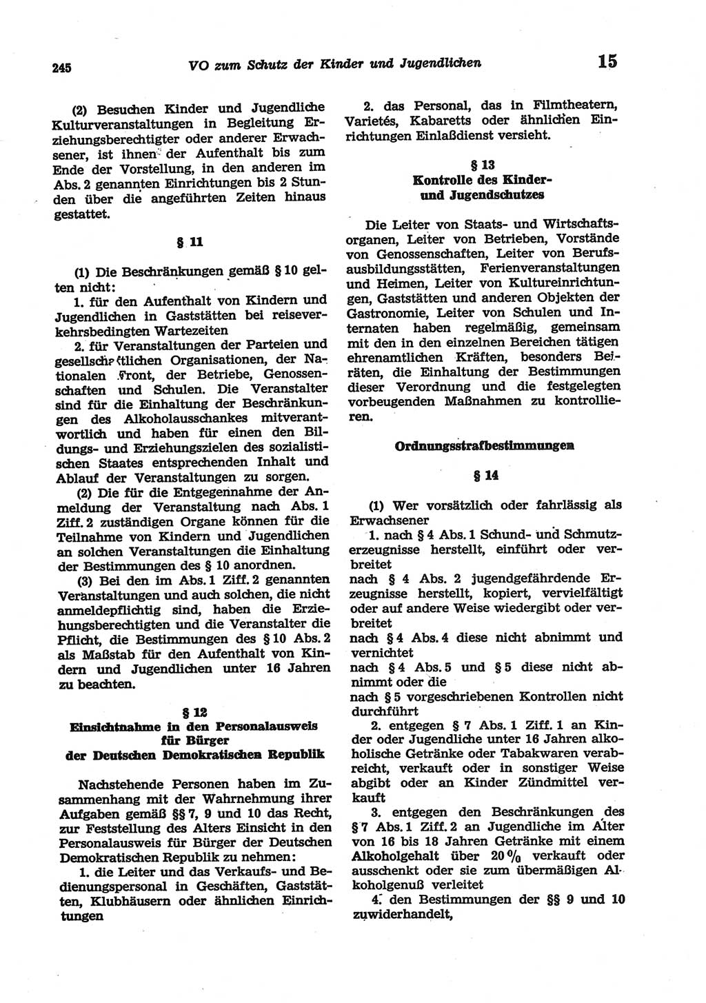 Strafgesetzbuch (StGB) der Deutschen Demokratischen Republik (DDR) und angrenzende Gesetze und Bestimmungen 1977, Seite 245 (StGB DDR Ges. Best. 1977, S. 245)