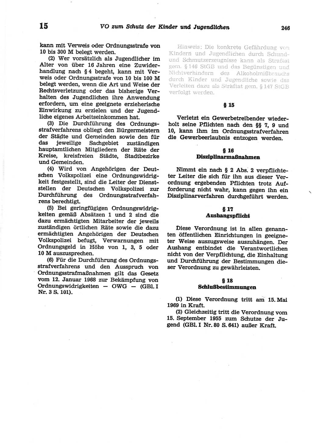 Strafgesetzbuch (StGB) der Deutschen Demokratischen Republik (DDR) und angrenzende Gesetze und Bestimmungen 1977, Seite 246 (StGB DDR Ges. Best. 1977, S. 246)