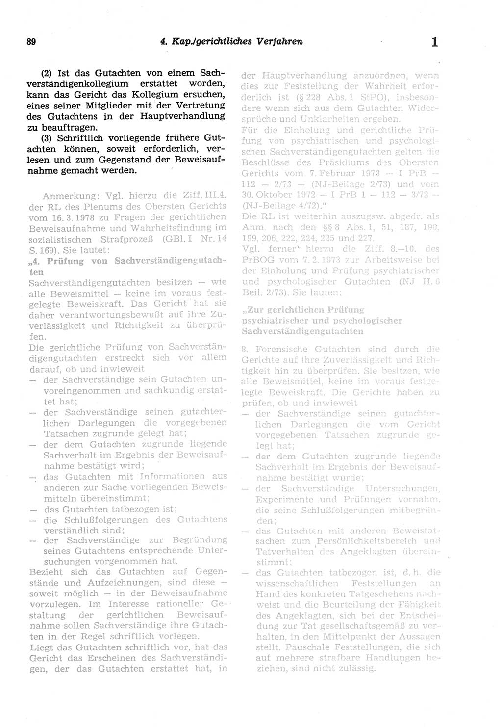 Strafprozeßordnung (StPO) der Deutschen Demokratischen Republik (DDR) sowie angrenzende Gesetze und Bestimmungen 1977, Seite 89 (StPO DDR Ges. Best. 1977, S. 89)