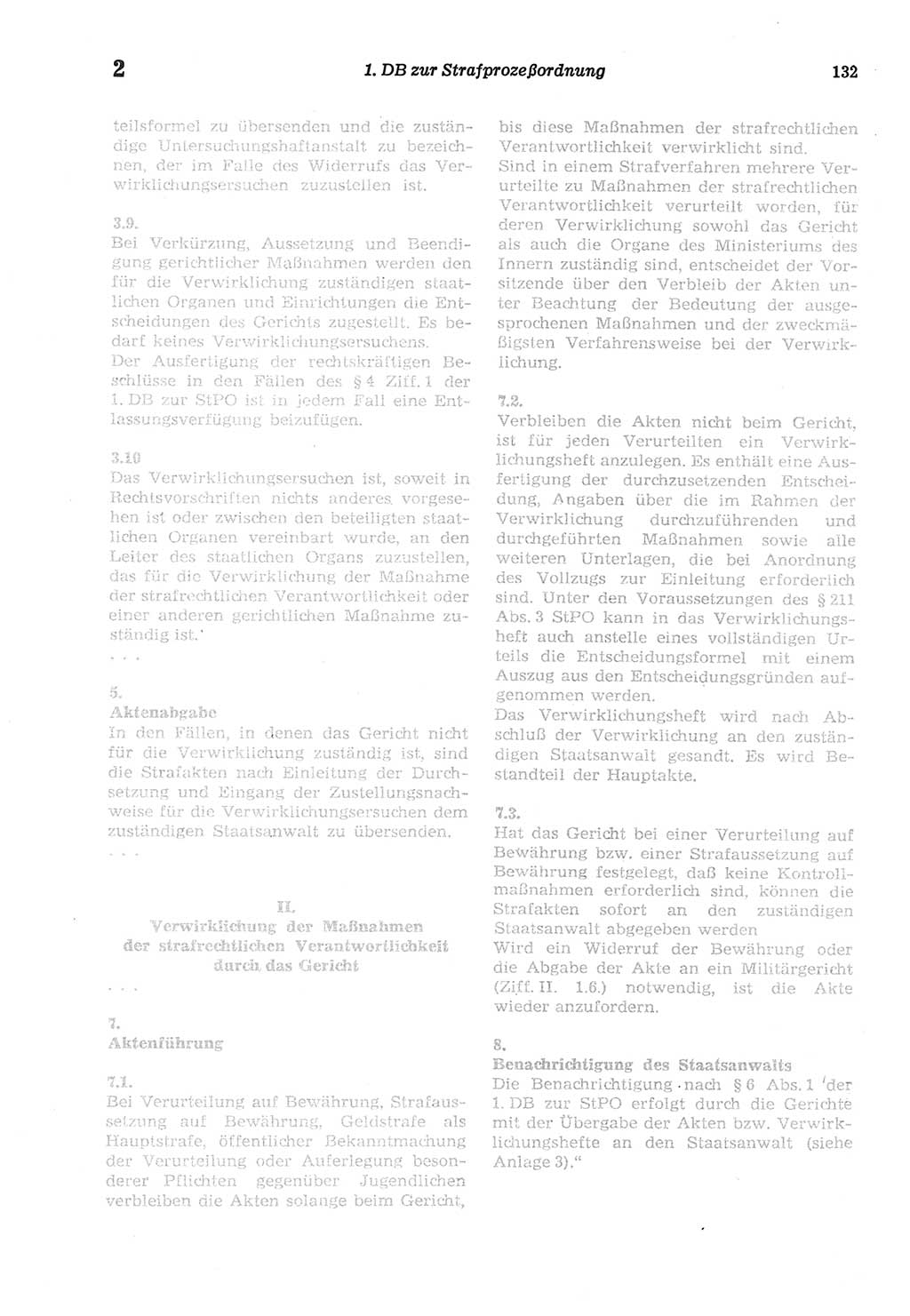 Strafprozeßordnung (StPO) der Deutschen Demokratischen Republik (DDR) sowie angrenzende Gesetze und Bestimmungen 1977, Seite 132 (StPO DDR Ges. Best. 1977, S. 132)