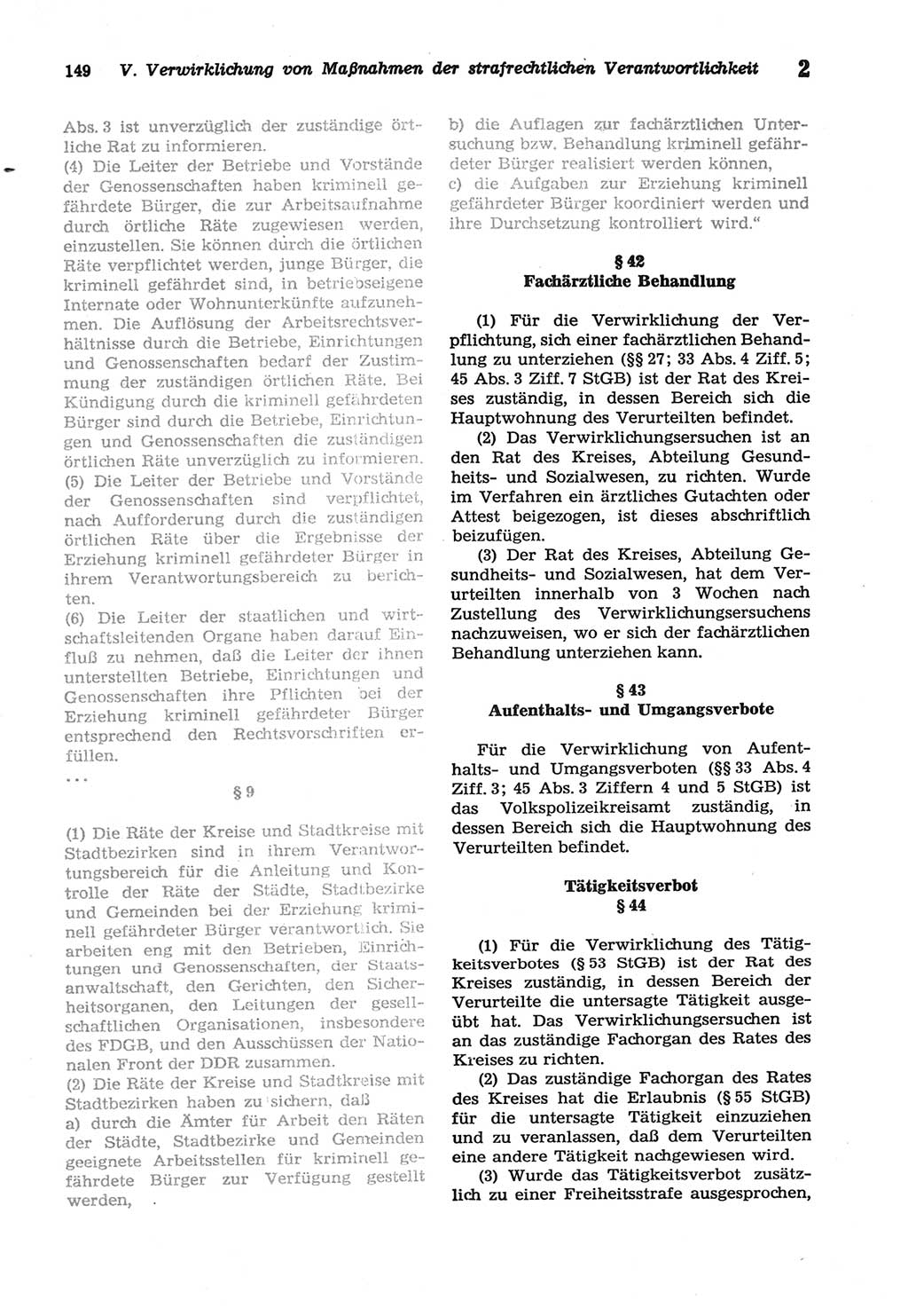 Strafprozeßordnung (StPO) der Deutschen Demokratischen Republik (DDR) sowie angrenzende Gesetze und Bestimmungen 1977, Seite 149 (StPO DDR Ges. Best. 1977, S. 149)
