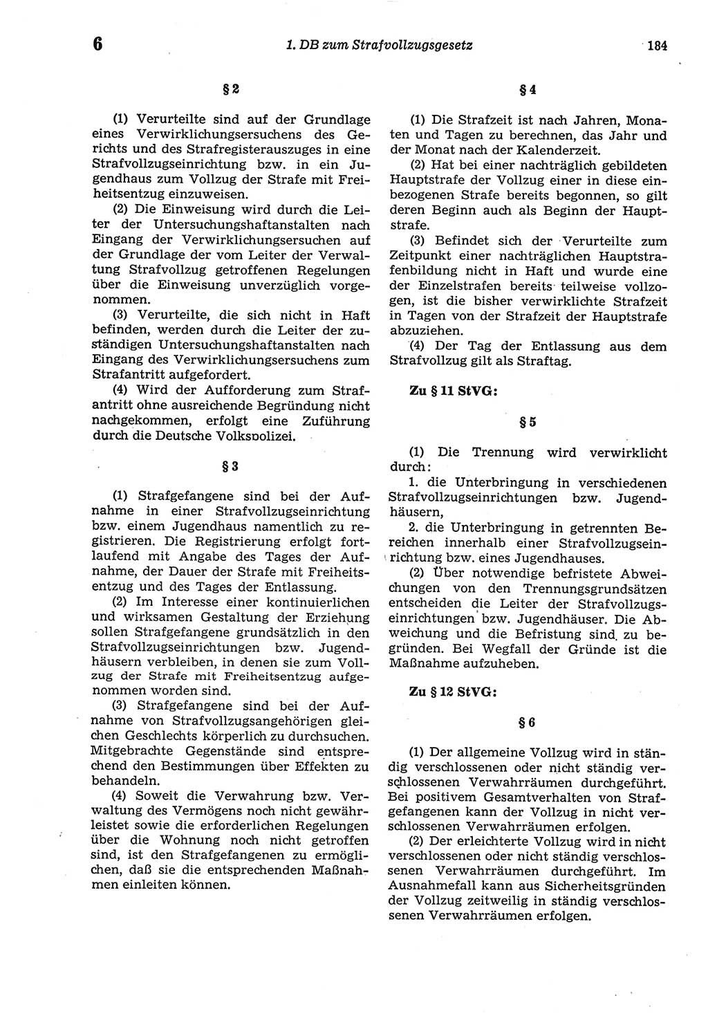 Strafprozeßordnung (StPO) der Deutschen Demokratischen Republik (DDR) sowie angrenzende Gesetze und Bestimmungen 1977, Seite 184 (StPO DDR Ges. Best. 1977, S. 184)