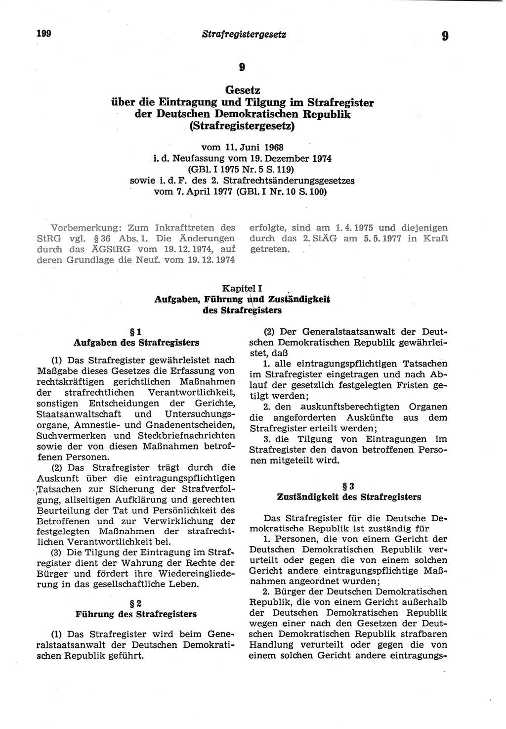 Strafprozeßordnung (StPO) der Deutschen Demokratischen Republik (DDR) sowie angrenzende Gesetze und Bestimmungen 1977, Seite 199 (StPO DDR Ges. Best. 1977, S. 199)