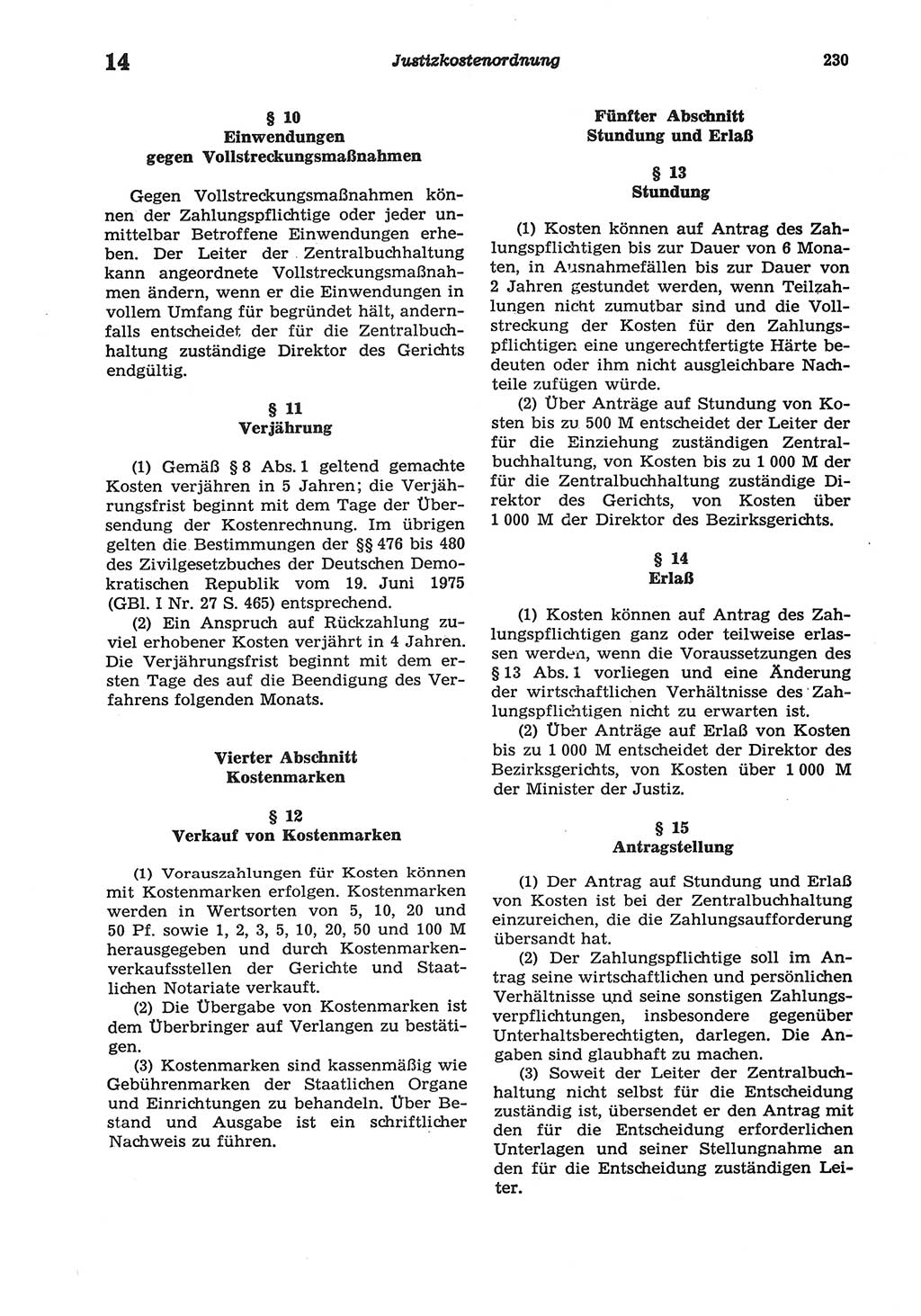 Strafprozeßordnung (StPO) der Deutschen Demokratischen Republik (DDR) sowie angrenzende Gesetze und Bestimmungen 1977, Seite 230 (StPO DDR Ges. Best. 1977, S. 230)