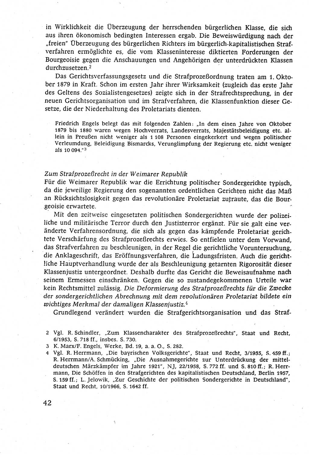 Strafverfahrensrecht [Deutsche Demokratische Republik (DDR)], Lehrbuch 1977, Seite 42 (Strafverf.-R. DDR Lb. 1977, S. 42)