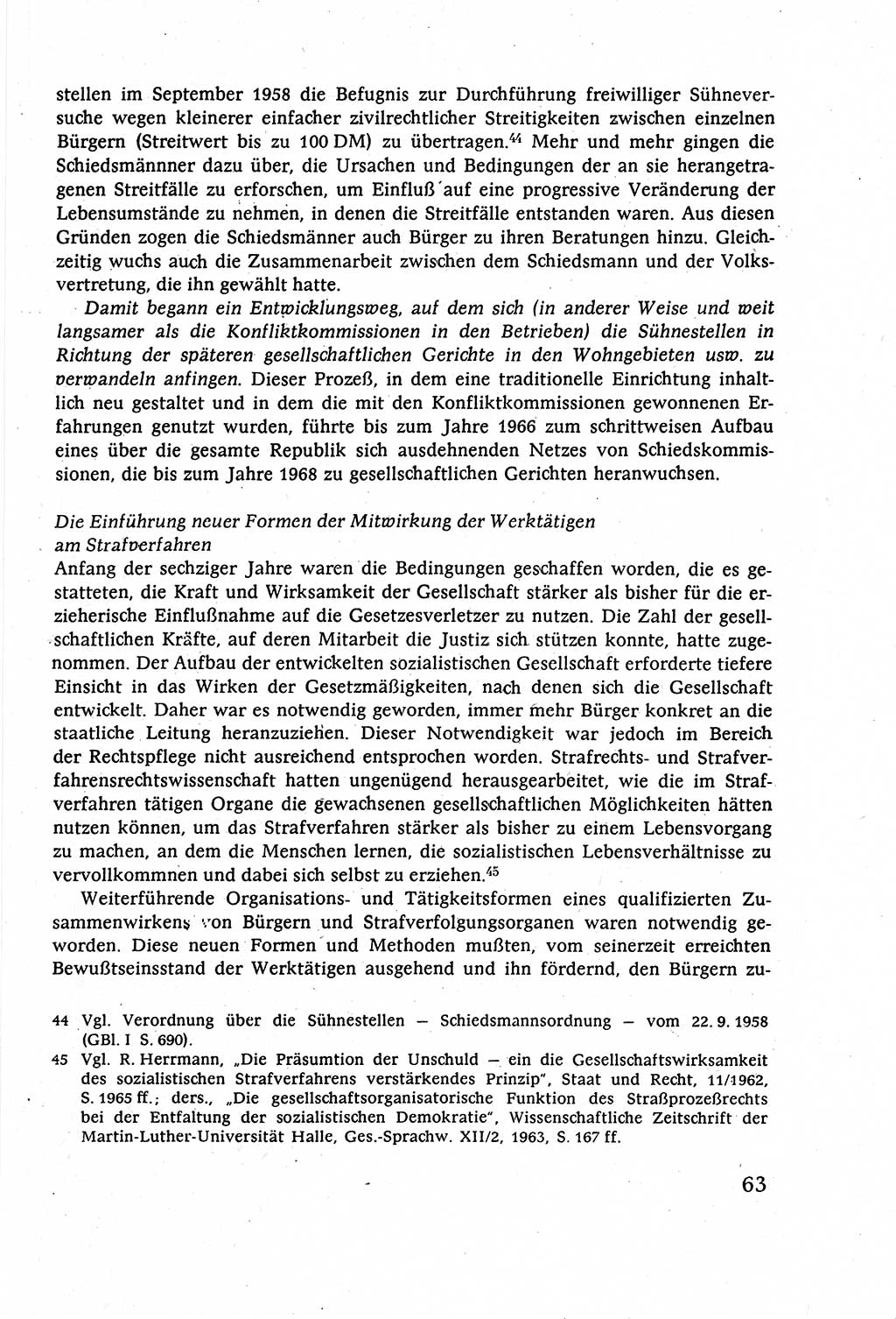 Strafverfahrensrecht [Deutsche Demokratische Republik (DDR)], Lehrbuch 1977, Seite 63 (Strafverf.-R. DDR Lb. 1977, S. 63)
