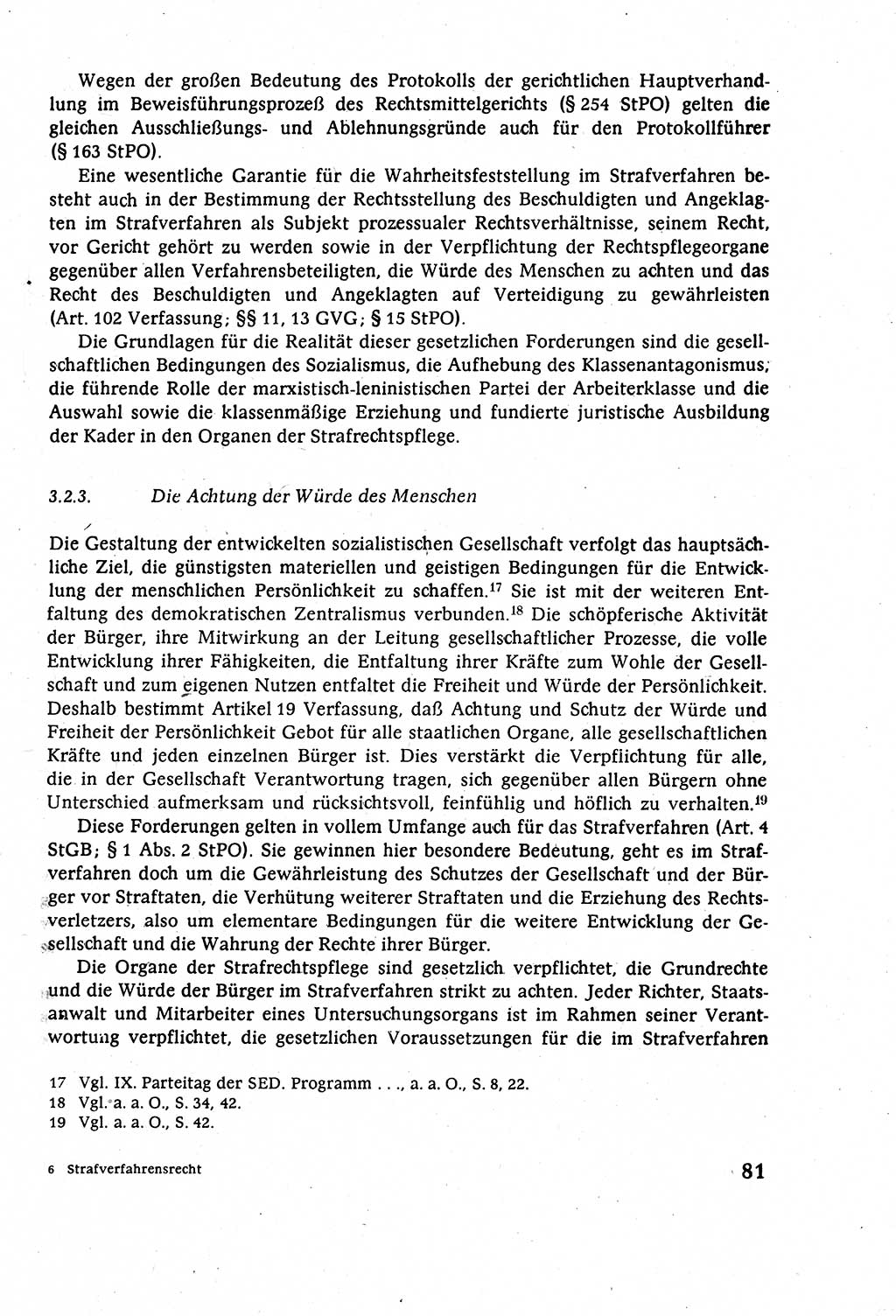 Strafverfahrensrecht [Deutsche Demokratische Republik (DDR)], Lehrbuch 1977, Seite 81 (Strafverf.-R. DDR Lb. 1977, S. 81)