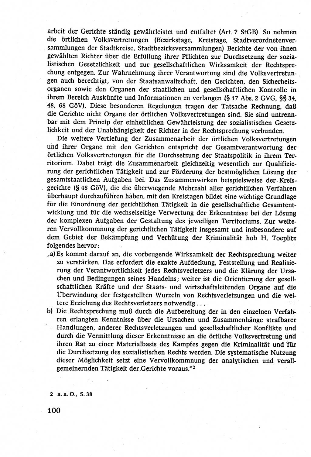 Strafverfahrensrecht [Deutsche Demokratische Republik (DDR)], Lehrbuch 1977, Seite 100 (Strafverf.-R. DDR Lb. 1977, S. 100)