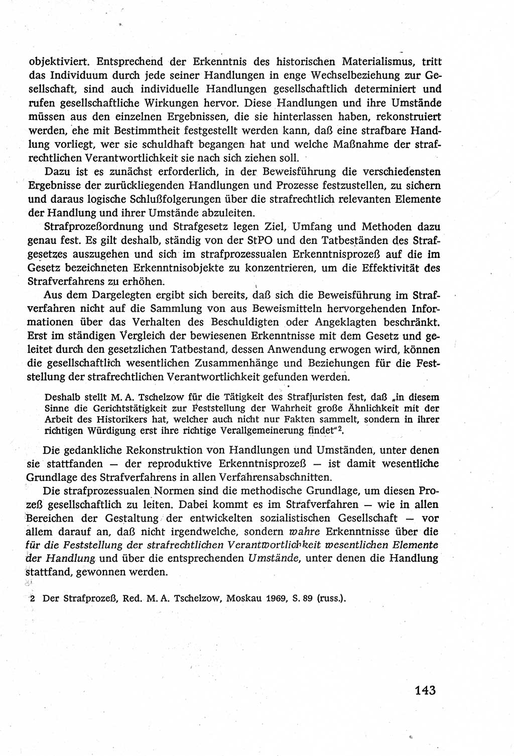 Strafverfahrensrecht [Deutsche Demokratische Republik (DDR)], Lehrbuch 1977, Seite 143 (Strafverf.-R. DDR Lb. 1977, S. 143)