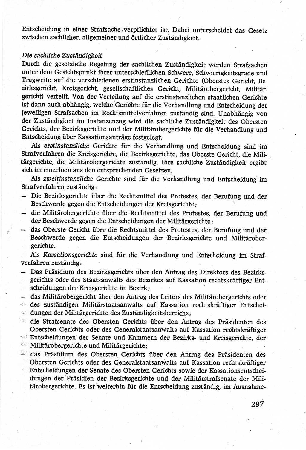 Strafverfahrensrecht [Deutsche Demokratische Republik (DDR)], Lehrbuch 1977, Seite 297 (Strafverf.-R. DDR Lb. 1977, S. 297)