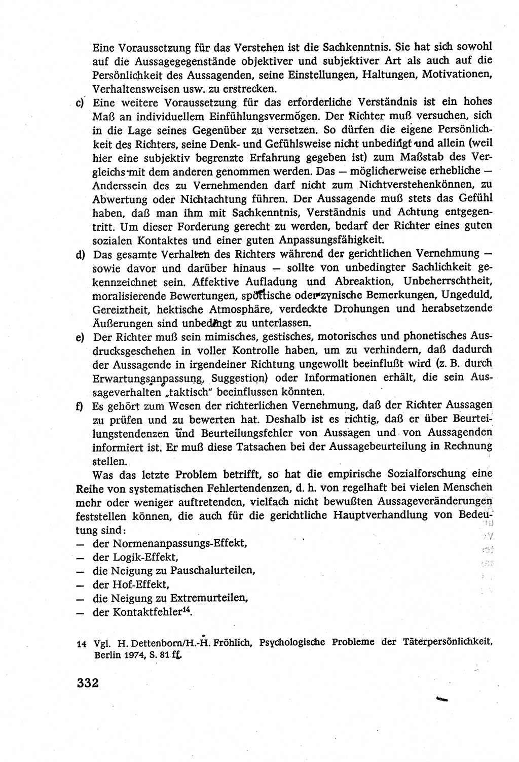 Strafverfahrensrecht [Deutsche Demokratische Republik (DDR)], Lehrbuch 1977, Seite 332 (Strafverf.-R. DDR Lb. 1977, S. 332)