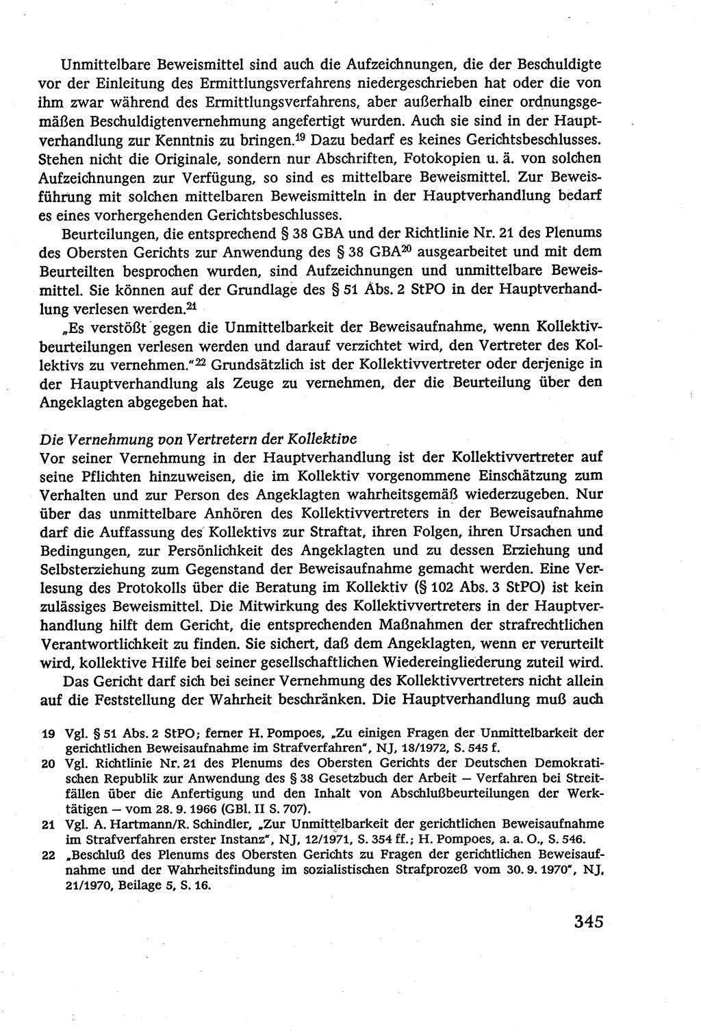 Strafverfahrensrecht [Deutsche Demokratische Republik (DDR)], Lehrbuch 1977, Seite 345 (Strafverf.-R. DDR Lb. 1977, S. 345)
